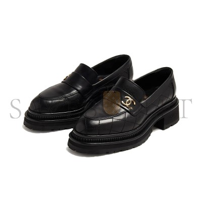 CHANEL WOMEN’S LOAFERS BLACK G45074